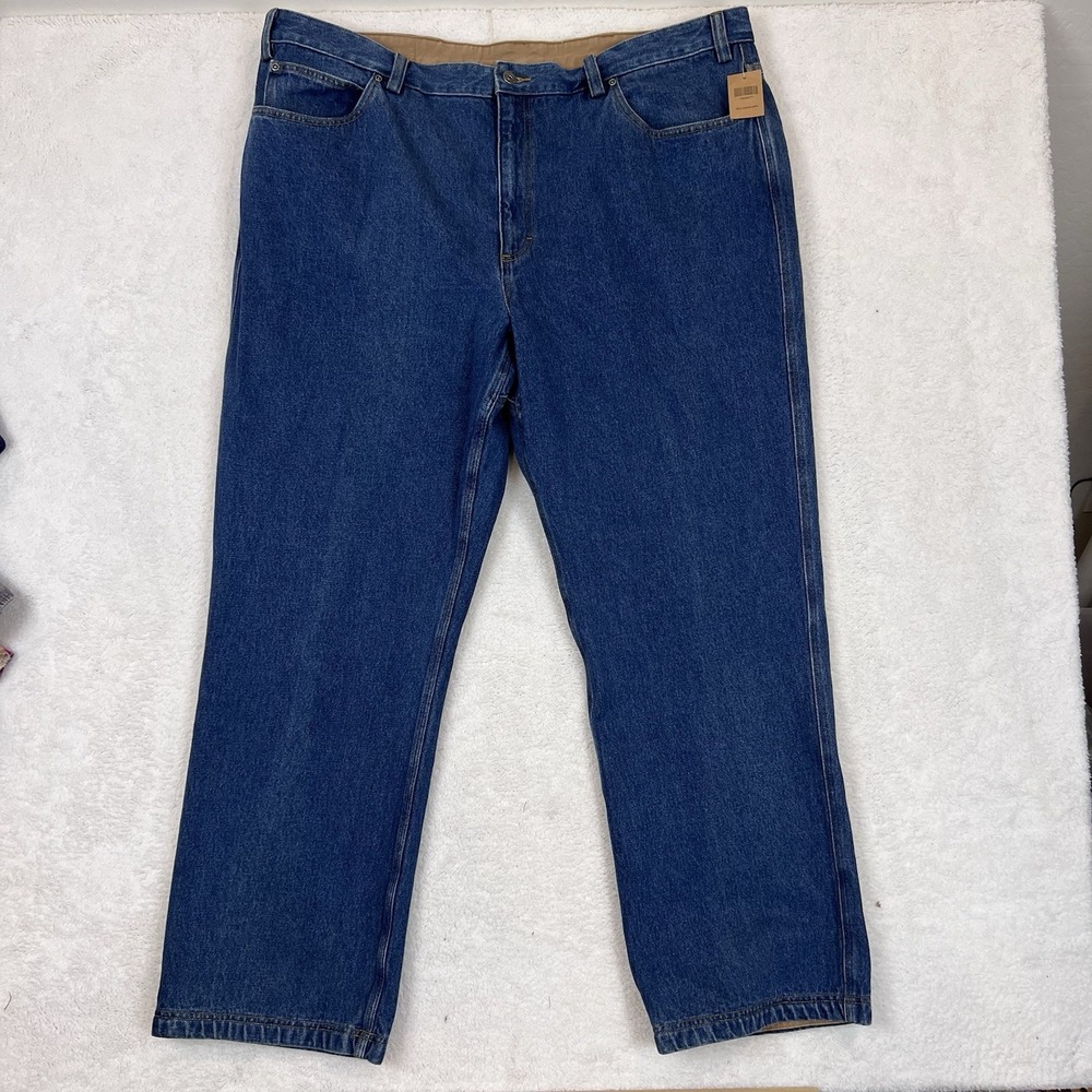 NWT NEW Duluth Trading Co Ballroom Jeans Mens Size 46x32 Blue Denim Straight Leg